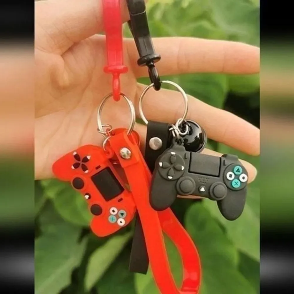 💕5/$18 Cute Gamers Keychains Red